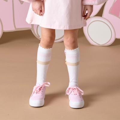 Picture of A Dee Abstract Teddy Collection Sissy Bow Knee Socks - Snow White