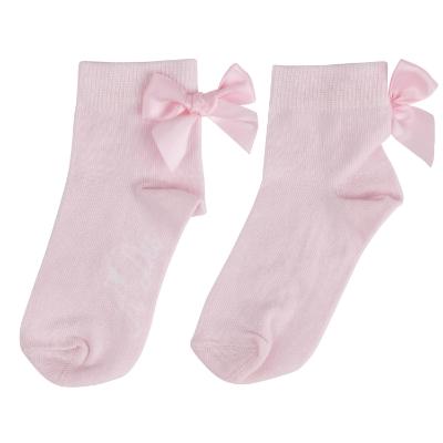 Picture of A Dee Abstract Teddy Collection Sutton Bow Ankle Socks - Baby Pink