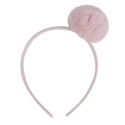 Picture of A Dee Abstract Teddy Collection Sawyer Pom Pom Headband - Baby Pink