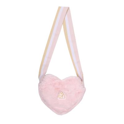 Picture of A Dee Abstract Teddy Collection Saint  Faux Fur Bag - Baby Pink