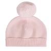 Picture of A Dee Abstract Teddy Collection Sabrina Knitted Pom Pom Teddy Hat - Baby Pink