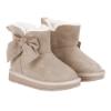 Picture of A Dee Abstract Teddy Collection Bowtiful Bow Ankle Boot - Beige