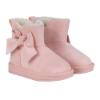 Picture of A Dee Abstract Teddy Collection Bowtiful Bow Ankle Boot - Baby Pink