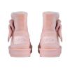 Picture of A Dee Abstract Teddy Collection Bowtiful Bow Ankle Boot - Baby Pink