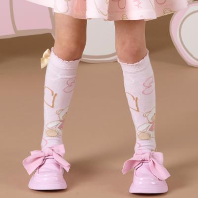 Picture of A Dee Abstract Teddy Collection Mary Bow Shoe - Baby Pink