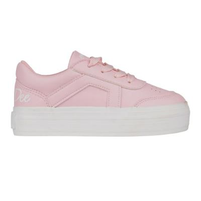 Picture of A Dee Abstract Teddy Collection Patty  Platform Trainer - Baby Pink
