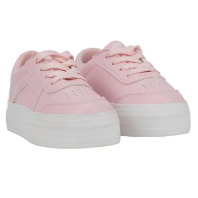 Picture of A Dee Abstract Teddy Collection Patty  Platform Trainer - Baby Pink