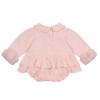 Picture of Little A Bear Hugs Collection Gia Faux Fur Bear Print Romper - Baby Pink