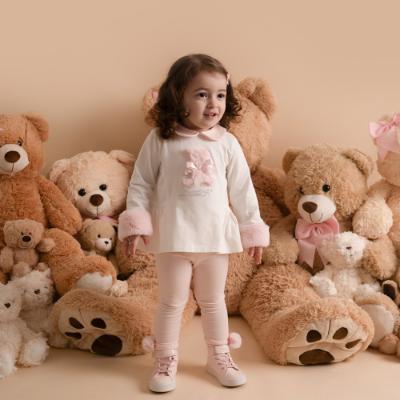 Picture of Little A Bear Hugs Collection Gracie Faux Fur Bear Legging Set - Snow White