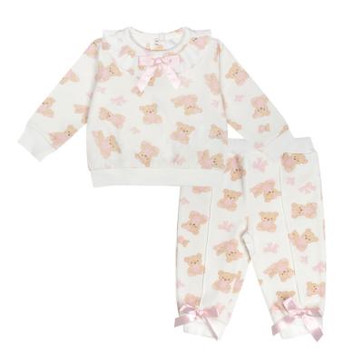 Picture of Little A Bear Hugs Collection Giselle Bear Print Tracksuit - Snow White 