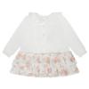 Picture of Little A Bear Hugs Collection Gloria Bear Print Frill Dress - Snow White