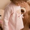 Picture of Little A Bear Hugs Collection Gigi Faux Fur Detail Short Set - Baby Pink