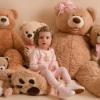 Picture of Little A Bear Hugs Collection Gigi Faux Fur Detail Short Set - Baby Pink