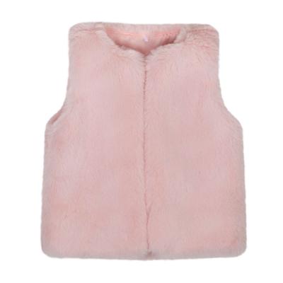 Picture of Little A Bear Hugs Collection Hattie Faux Fur Gilet - Baby Pink 