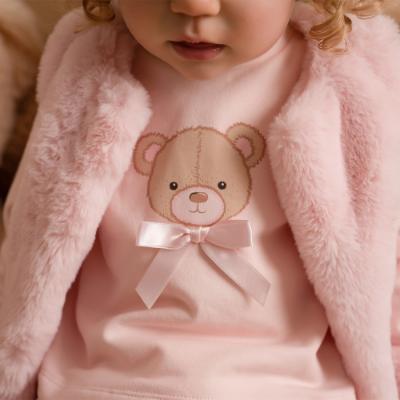 Picture of Little A Bear Hugs Collection Hattie Faux Fur Gilet - Baby Pink 