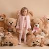 Picture of Little A Bear Hugs Collection Hattie Faux Fur Gilet - Baby Pink 