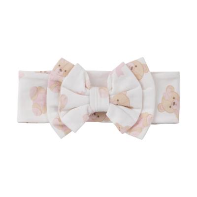 Picture of Little A Bear Hugs Collection Glory Bear Print Headband - Snow White