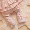 Picture of Little A Bear Hugs Collection Gladys Diamante Heart Tights - Baby Pink