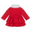 Picture of Little A Festive Hearts Collection Harper Felt Coat & Beret Set - Red