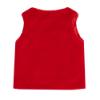 Picture of PRE ORDER Little A Festive Hearts Collection Hattie Faux Fur Gilet - Red