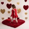 Picture of Little A Festive Hearts Collection Holly Heart Print Legging Set - Red