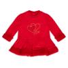 Picture of Little A Festive Hearts Collection Harmony Heart Faux fur Dress - Red