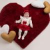 Picture of Little A Festive Hearts Collection Heidi Pom Pom Tulle Jam Pant Set - Snow White