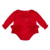 Picture of Little A Festive Hearts Collection Harley Tulle Frill Romper - Red