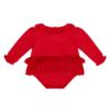 Picture of Little A Festive Hearts Collection Harley Tulle Frill Romper - Red