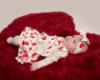 Picture of Little A Festive Hearts Collection Hannah Heart Print Bow Dress - Snow White