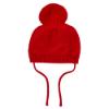 Picture of Little A Festive Hearts Collection Haven Heart Pom Pom Hat - Red