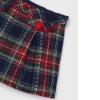 Picture of Mayoral Mini Girls Checked Boucle Shorts - Navy