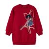 Picture of Mayoral Mini Girls Paris Sweatshirt Dress - Dark Red