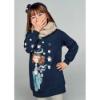 Picture of Mayoral Mini Girls Flower & Bike Sweatshirt Dress - Navy