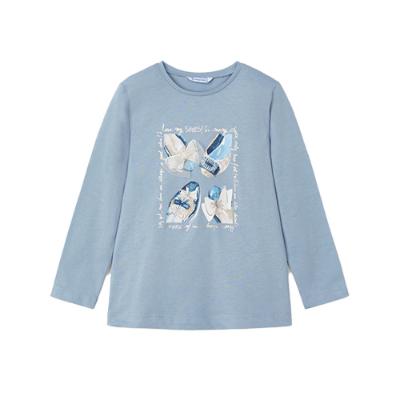 Picture of Mayoral Mini Girls Pretty Shoes T-shirt - Blue