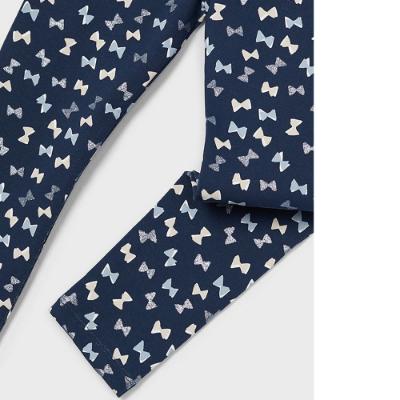 Picture of Mayoral Mini Girls Bow Leggings - Navy