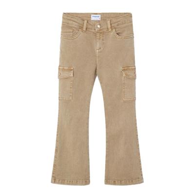 Picture of PRE-ORDER Mayoral Mini Girls Flared Cargo Trousers - Beige