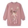 Picture of Mayoral Mini Girls Hearts Sweatshirt Dress - Pink