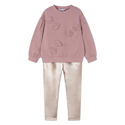 Picture of Mayoral Mini Girls Bow Legging Set - Pink