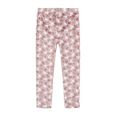 Picture of Mayoral Mini Girls Velour Heart Leggings - Pink