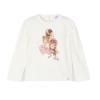 Picture of Mayoral Mini Girls Fashion Girls T-shirt - Cream Pink