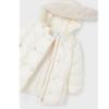 Picture of Mayoral Mini Girls Double Breasted Padded Coat - Cream