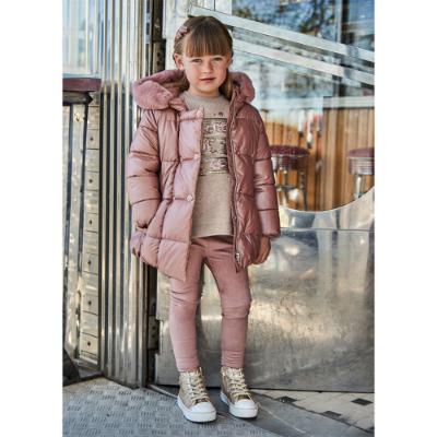 Picture of Mayoral Mini Girls Double Breasted Padded Coat - Pink