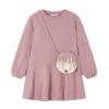 Picture of PRE-ORDER Mayoral Mini Girls Glitter Star & Handbag Dress - Pink