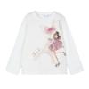 Picture of Mayoral Mini Girls Paris Eiffel Tower T-shirt - Cream Pink