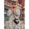 Picture of Mayoral Mini Girls Heart & Handbag Dress - Cream Black