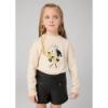 Picture of Mayoral Mini Girls Faux Leather Quilted Shorts - Black