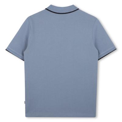 Picture of BOSS Boys Classic Logo Polo Shirt - Blue