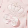 Picture of Sofija Baby Princess Front Opening Padded Pramsuit - Pink