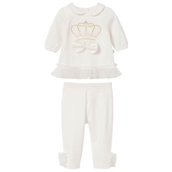 Picture of Sofija Baby Princess Tunic & Leggings Set X 2 - Ivory